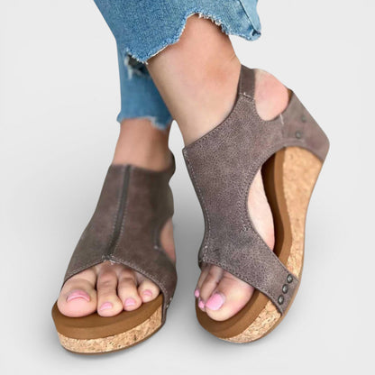 Sandalias Cuña Mujer Plataforma Comodas