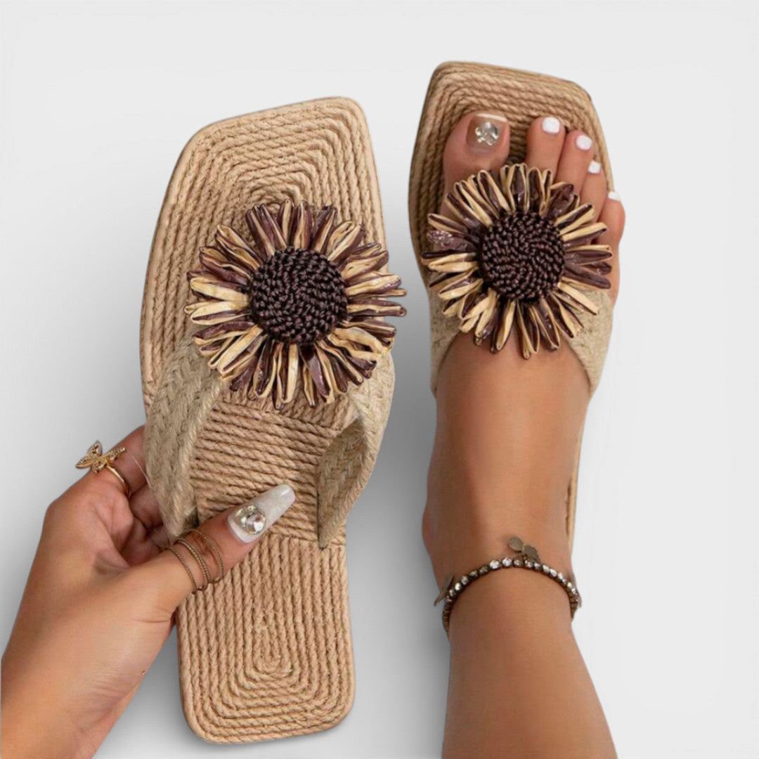 Sandalias Plataforma Mujer Estampado Floral - Mavetta