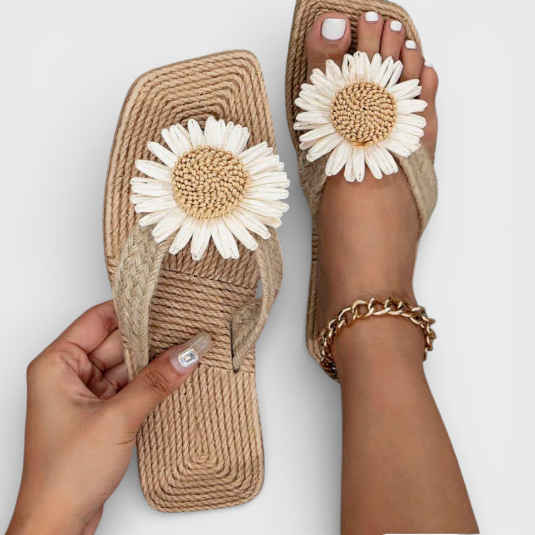 Sandalias Plataforma Mujer Estampado Floral