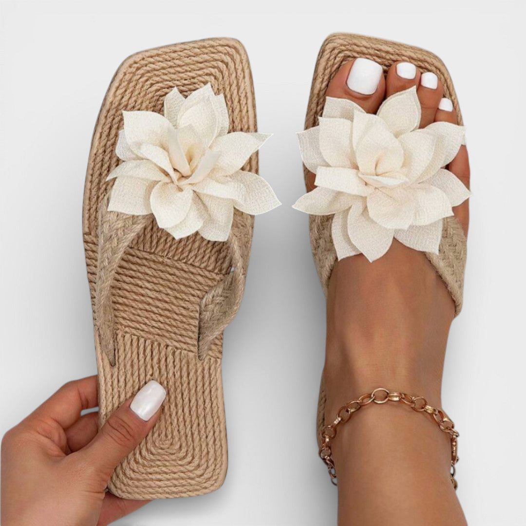 Sandalias Plataforma Mujer Estampado Floral