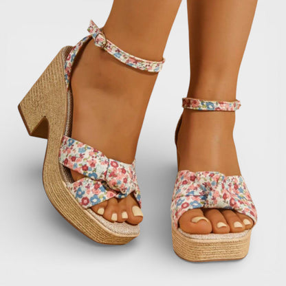 Sandalias Cuña Mujer Estilo Boho - Mavetta