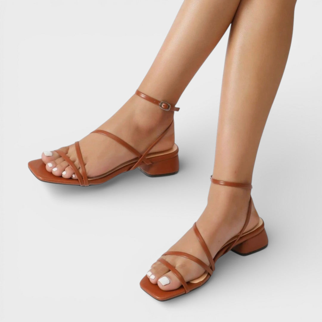 Sandalias Mujer Tacón Grueso Comodas Elegantes