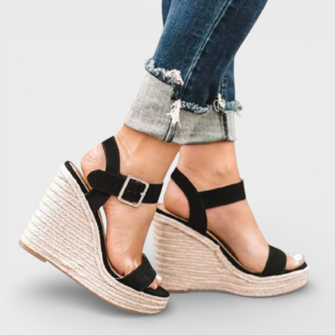 Sandalias Cuña Mujer Diseño Fiesta