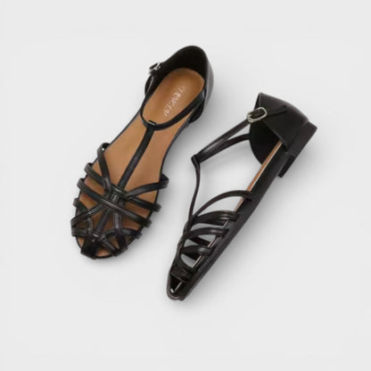 Sandalias Planas Mujer Tiras Cruzadas