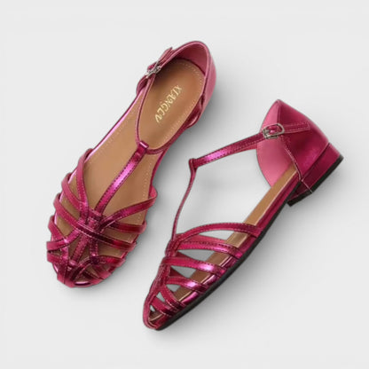 Sandalias Planas Mujer Tiras Cruzadas