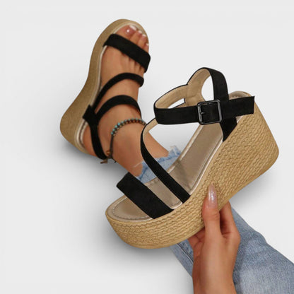 Sandalias Mujer de Esparto Cuña