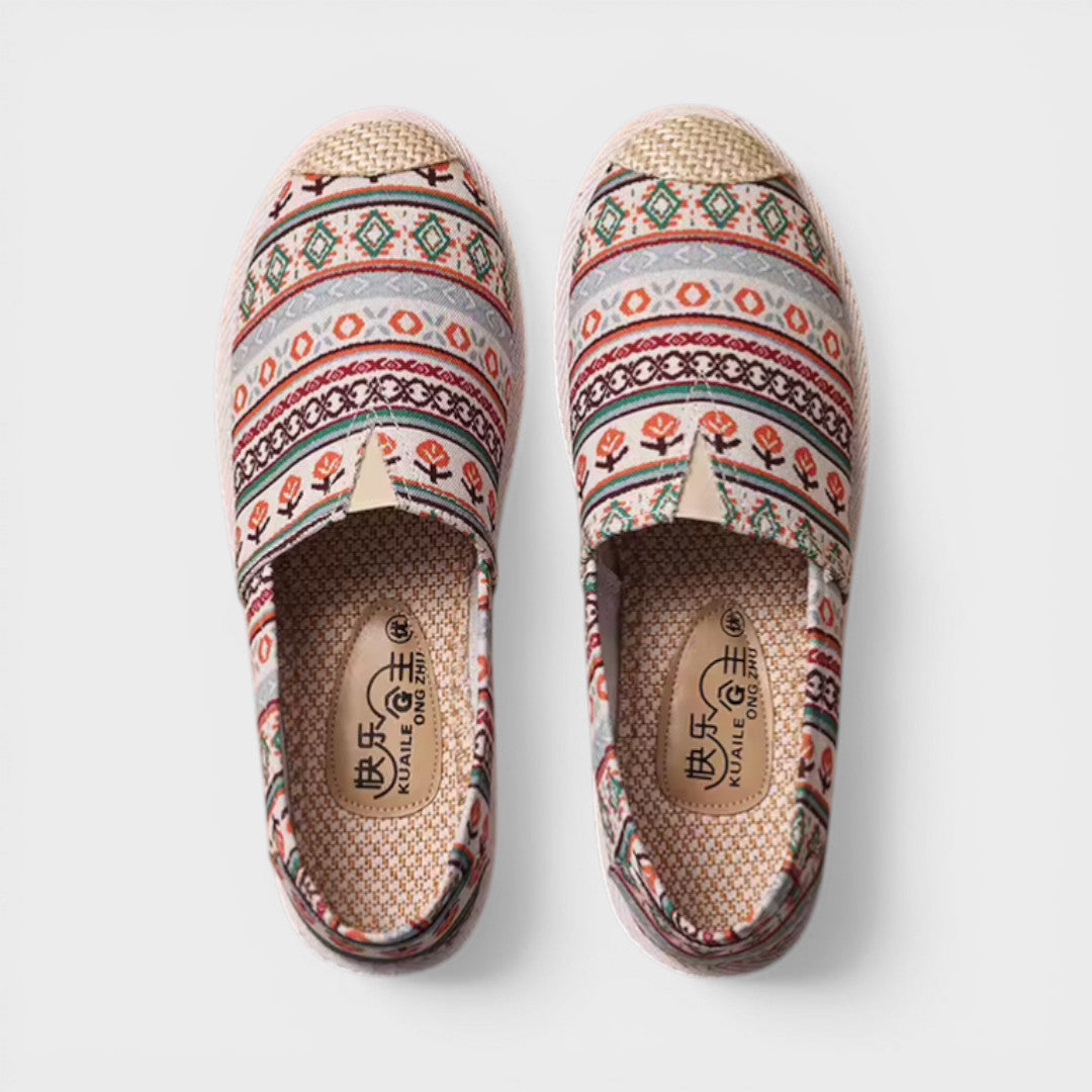 Alpargatas Mujer Slip On Estilo Bohemio - Mavetta