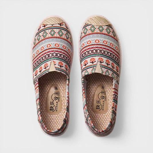 Alpargatas Mujer Slip On Estilo Bohemio - Mavetta