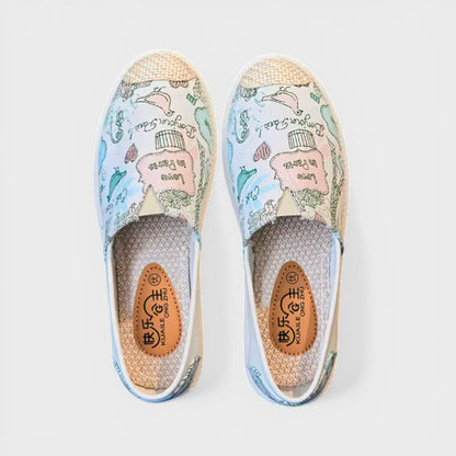 Alpargatas Mujer Slip On Estilo Bohemio