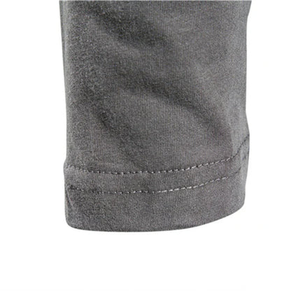 Camiseta Hombre Manga Larga Algodón Cuello Redondo