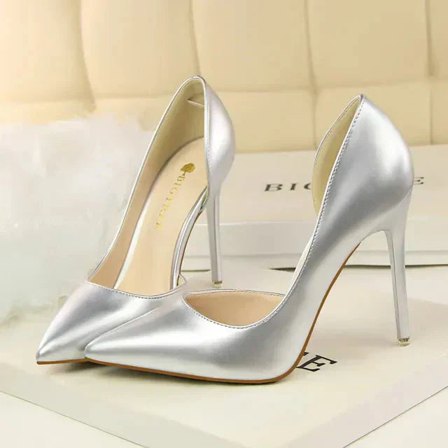 Zapatos Mujer Tacón Alto Detalle Cut-out Elegante
