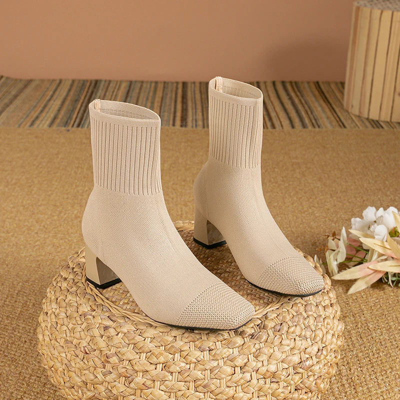 Botines mujer con tacón medio y diseño cómodo