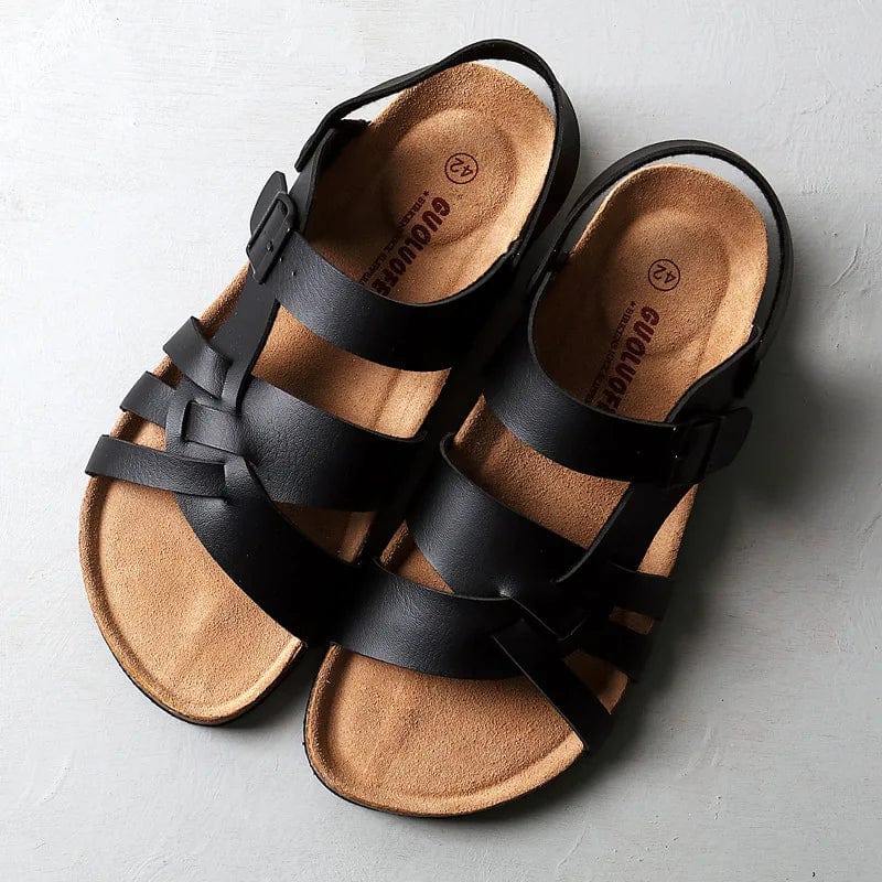 Sandalias Hombre de Cuero Ortopédicas Ajuste Cómodo - Mavetta