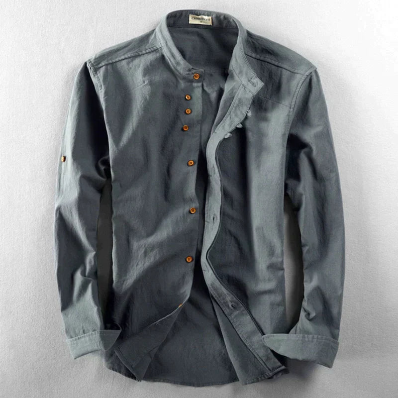 Camisa Hombre Estilo Japonés Corte Katana