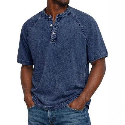 Camisa hombre vintage Algodón botones Ajuste clásico