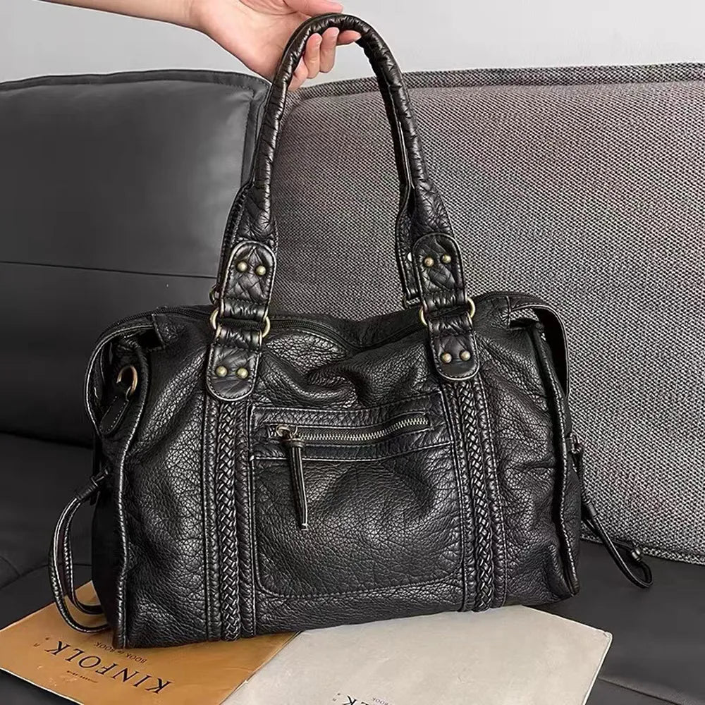 Bolso Grande Mujer de Hombro con Cremallera y Bolsillos - Mavetta