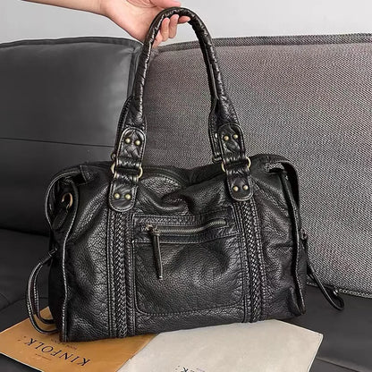 Bolso Grande Mujer de Hombro con Cremallera y Bolsillos - Mavetta