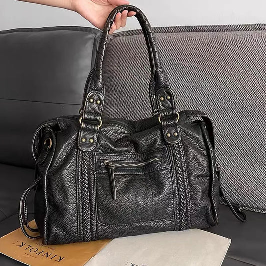 Bolso Grande Mujer de Hombro con Cremallera y Bolsillos - Mavetta