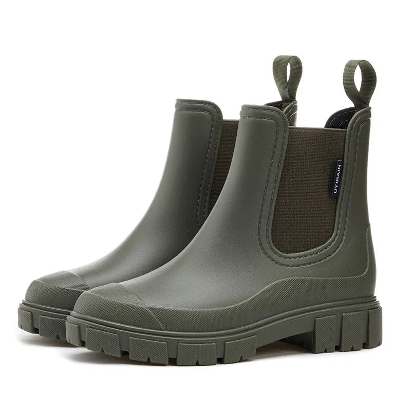 Botines Chelsea Mujer Impermeables Ajuste Deslizante