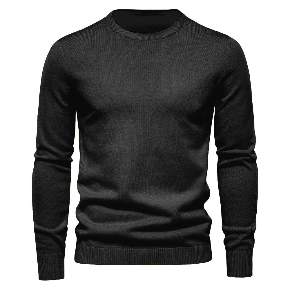 Suéter Hombre Casual de Punto Suave Ajuste Regular
