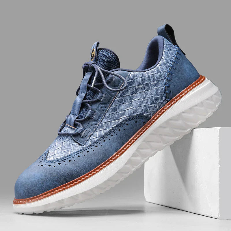 Zapatos Brogue Hombre Cuero Sintético Suela Gruesa Cordones - Mavetta