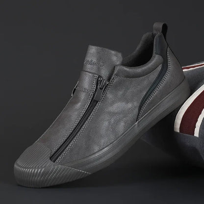 Zapatillas Hombre Casual con Cremallera Ajuste Cómodo