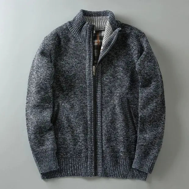 Chaqueta de punto Hombre con cremallera acabado limpio
