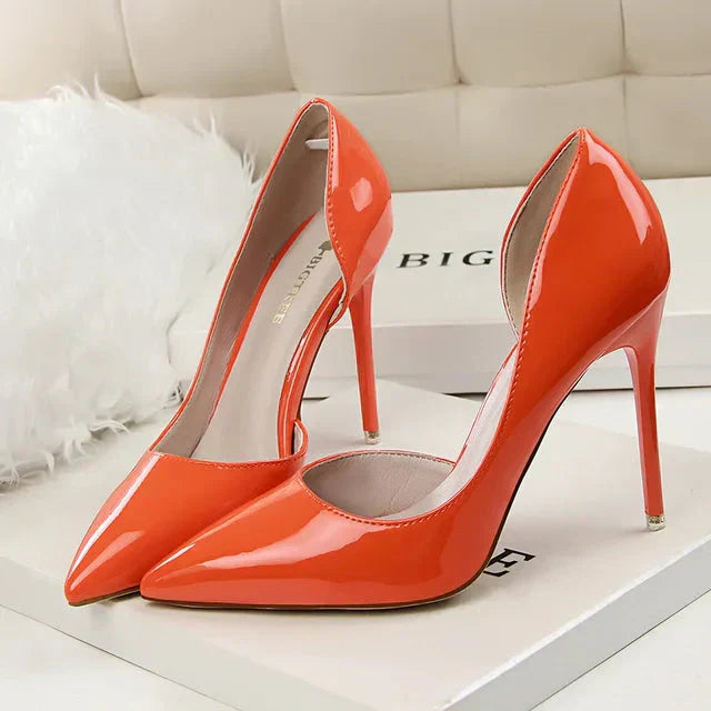 Zapatos Mujer Tacón Alto Detalle Cut-out Elegante