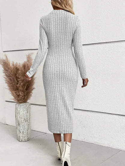 Vestido Suéter Mujer de Punto Ajustado