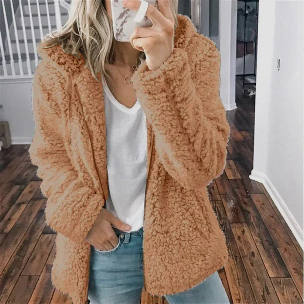 Chaqueta Mujer de Invierno con Capucha y Acolchada