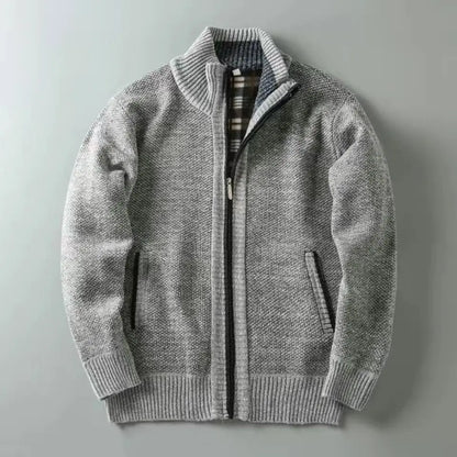 Chaqueta de punto Hombre con cremallera acabado limpio