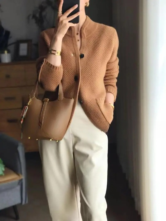 Chaqueta Mujer Elegante Ajuste Clásico