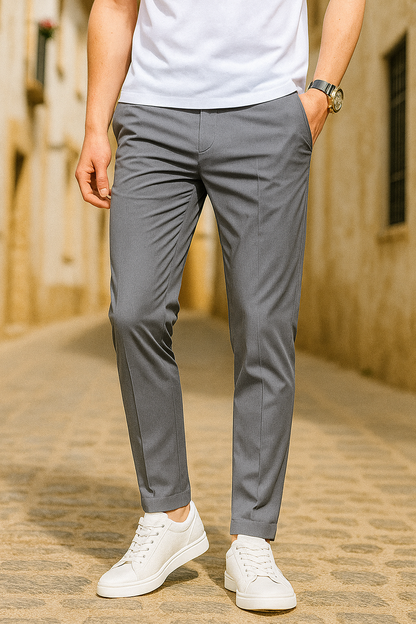 Pantalón Hombre Recto Transpirable Corte Verano