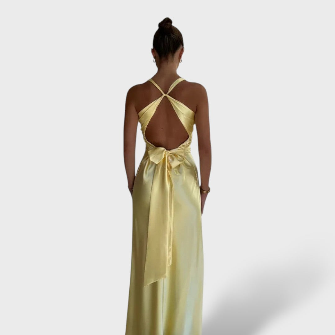 Vestido maxi mujer sin mangas fiesta elegante