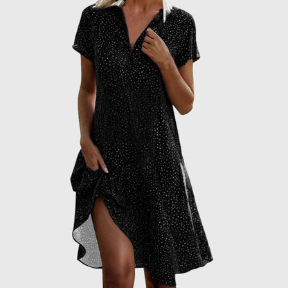 Vestido Mujer Fluido Elegante Ajuste Suelto