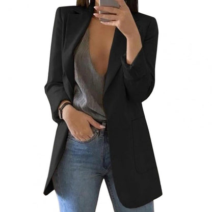 Blazer Mujer Casual Estructura Texturizada Corte Ajustado