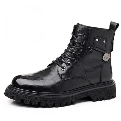 Botines hombre de piel con cordones estilo oficina elegante