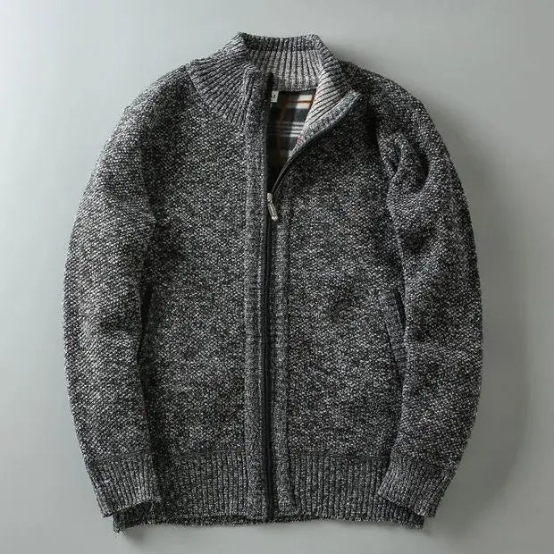 Chaqueta de punto Hombre con cremallera acabado limpio