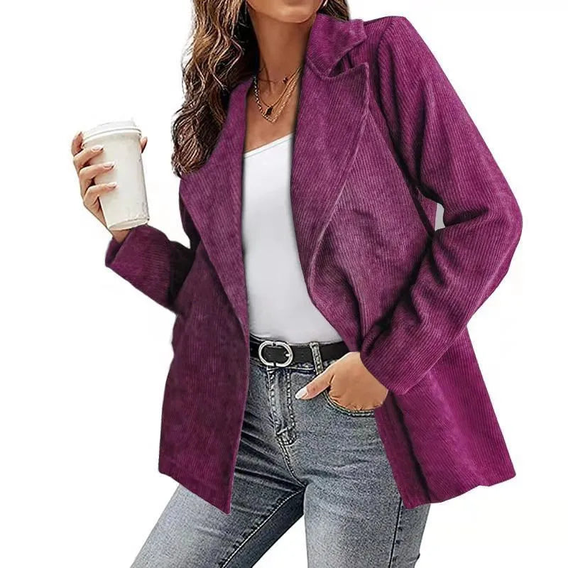 Chaqueta Mujer Otoño Invierno Ajuste Clasico