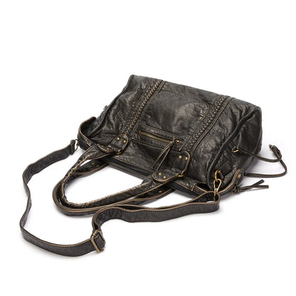 Bolso Grande Mujer de Hombro con Cremallera y Bolsillos