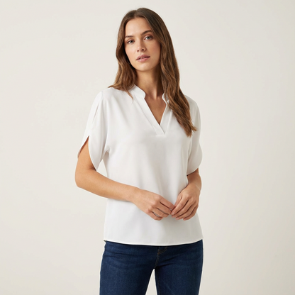 Blusa Mujer Cuello en V Manga Abierta - Mavetta