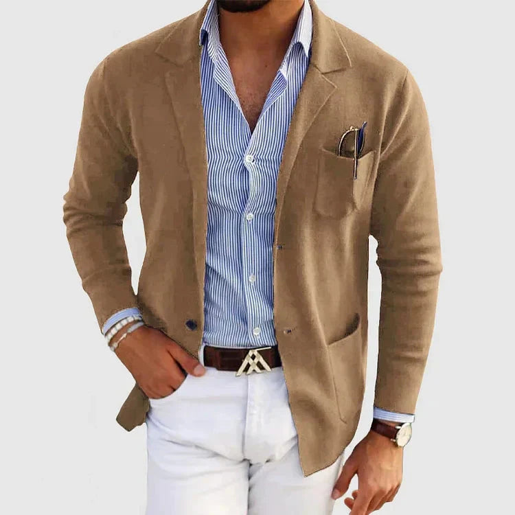 Blazer Hombre Slim Fit Ligero Ajustado