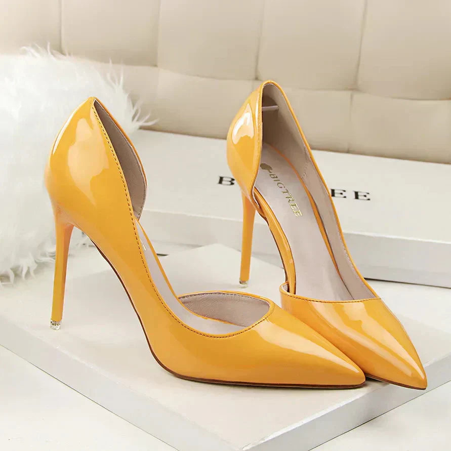 Zapatos Mujer Tacón Alto Detalle Cut-out Elegante