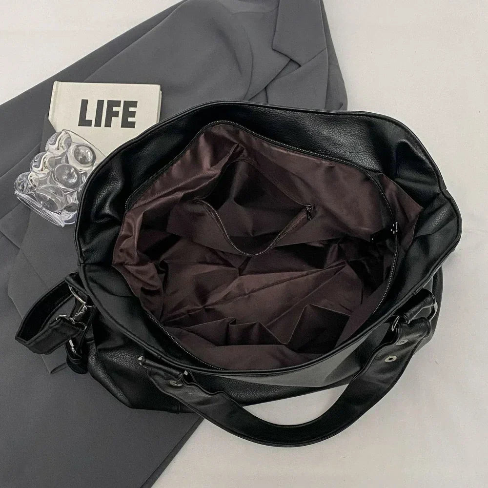 Bolso de hombro mujer piel suave gran capacidad diseño elegante
