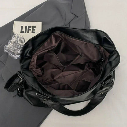 Bolso de hombro mujer piel suave gran capacidad diseño elegante