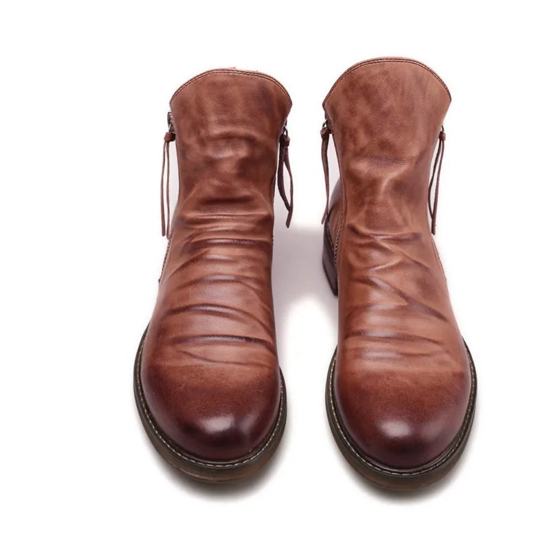Botas Chelsea Hombre de Cuero Estilo Moderno