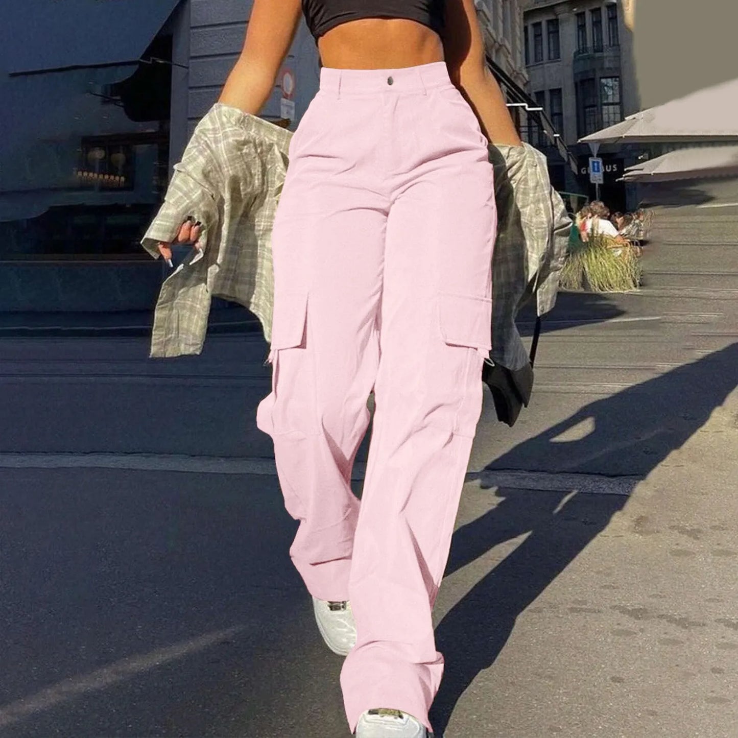 Pantalón Cargo Mujer Algodón Moderno y Funcional
