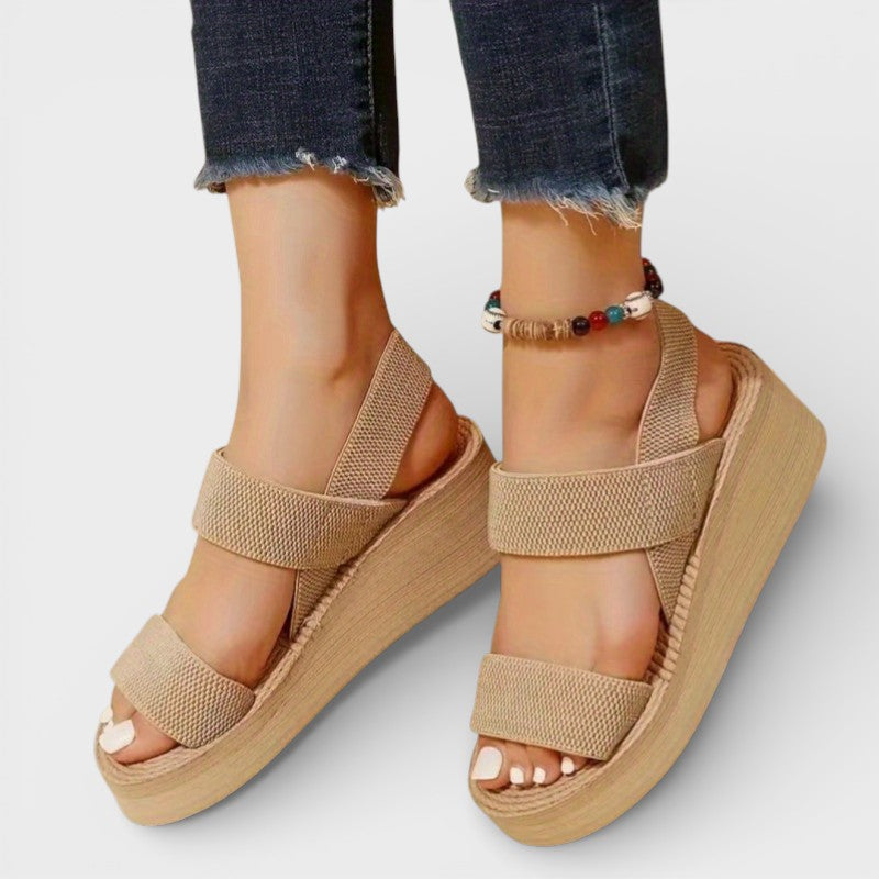 Sandalias Cuña Mujer Plataforma Comoda