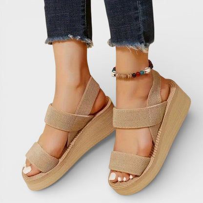Sandalias Cuña Mujer Plataforma Comoda