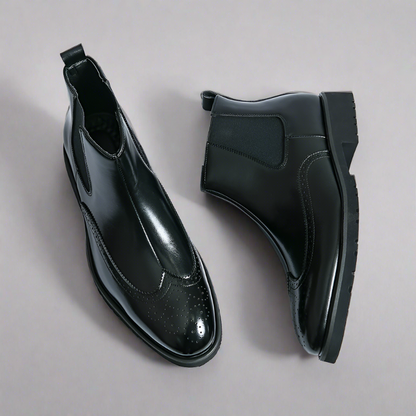 Botas Chelsea Hombre Sin Cordones Acabado Refinado Ajuste Diario